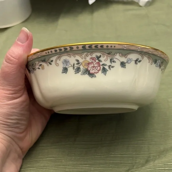 Lenox Spring Vista Floral Tea Set - Cream and Gold (Set 2)